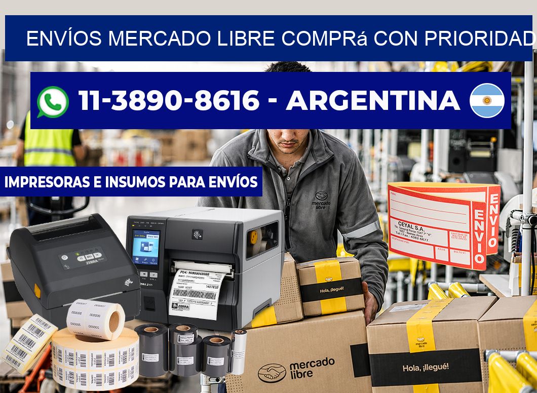 ENVÍOS MERCADO LIBRE Comprá con prioridad