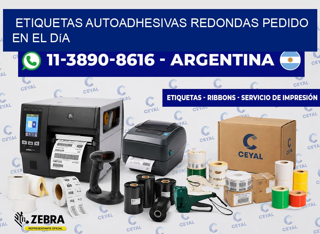 ETIQUETAS AUTOADHESIVAS REDONDAS Pedido en el día