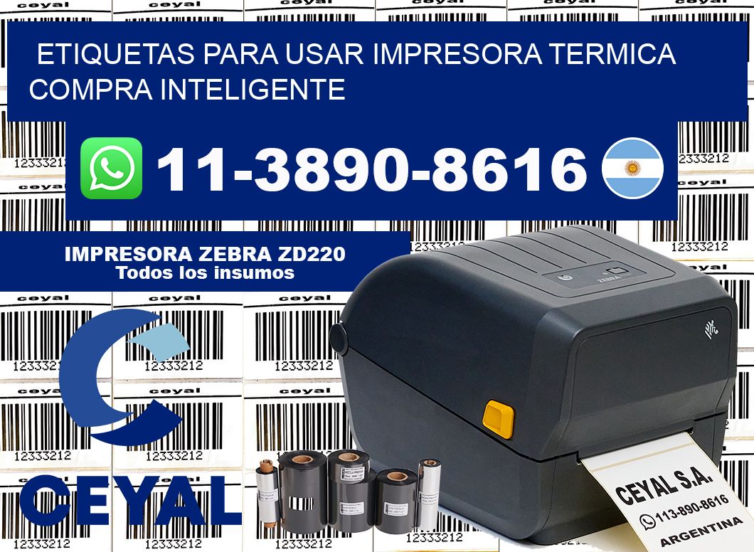 ETIQUETAS PARA USAR IMPRESORA TERMICA Compra inteligente