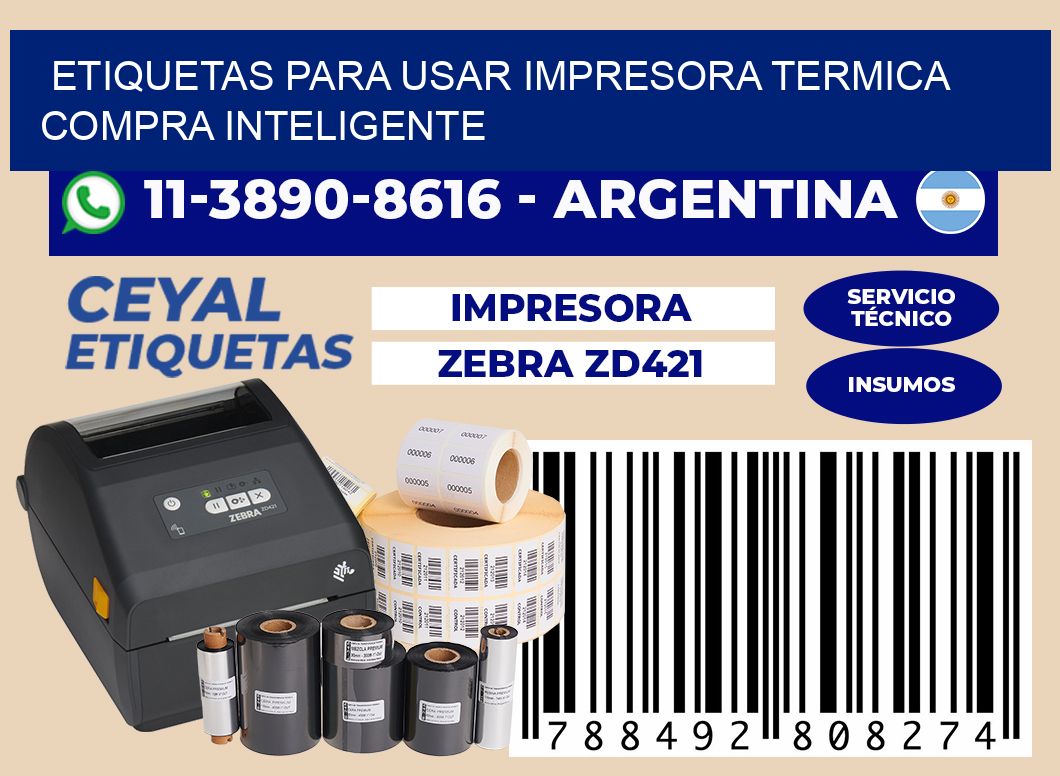 ETIQUETAS PARA USAR IMPRESORA TERMICA Compra inteligente