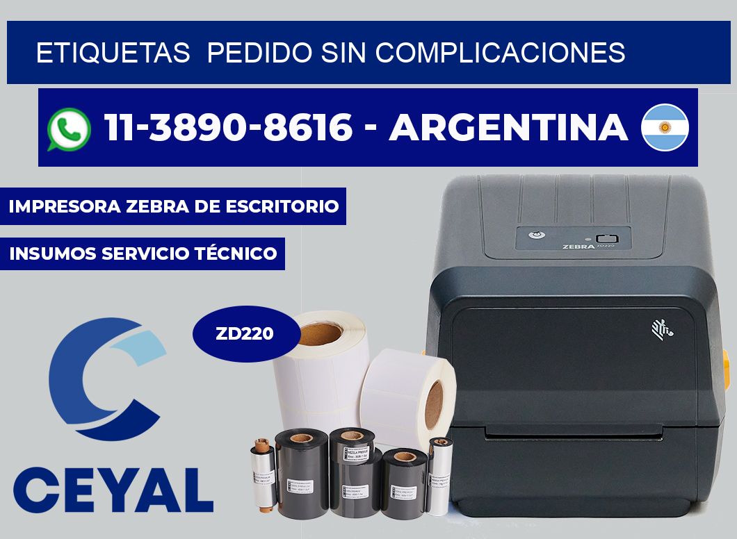 ETIQUETAS  Pedido sin complicaciones