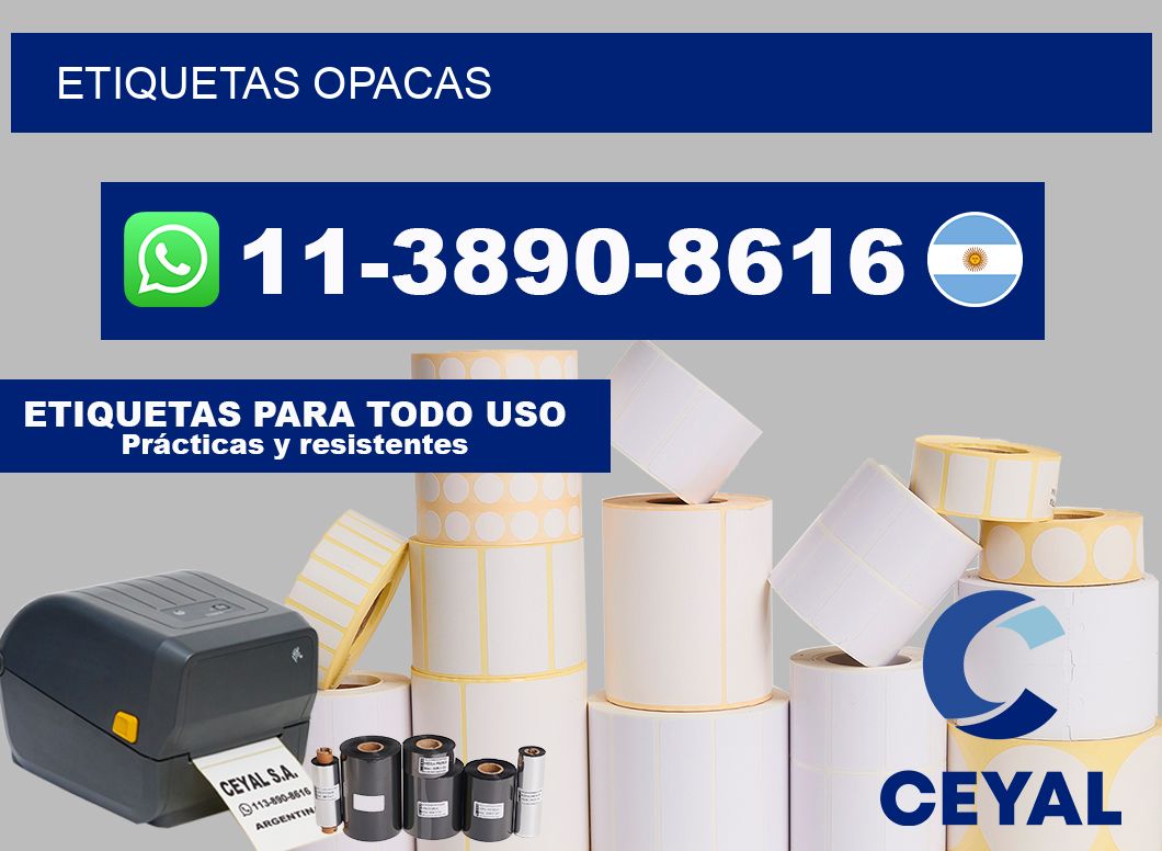 ETIQUETAS opacas
