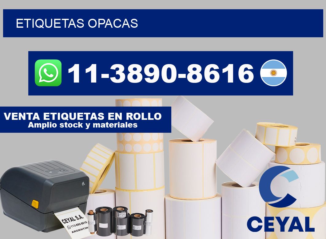 ETIQUETAS opacas
