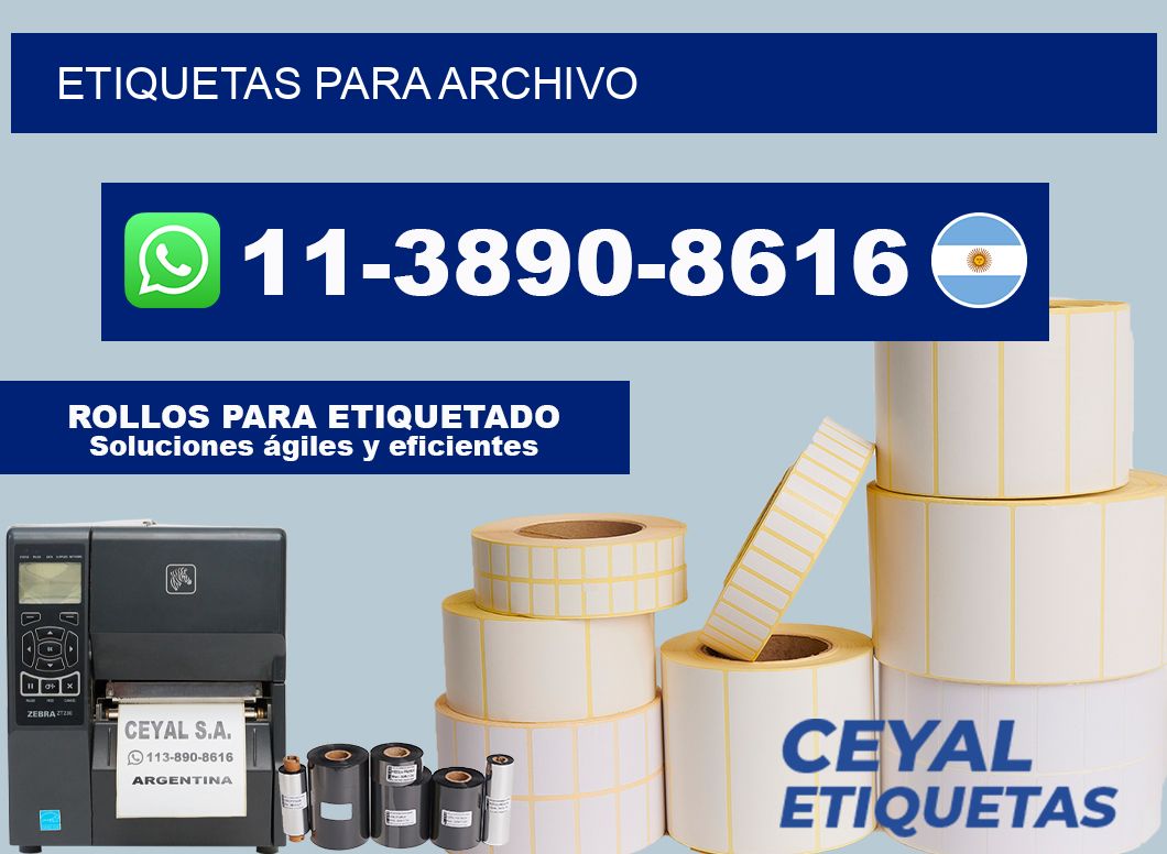 ETIQUETAS para archivo