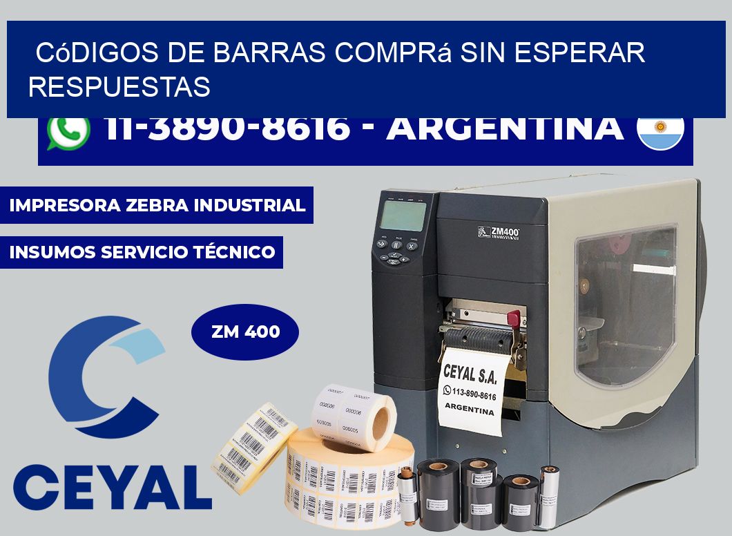códigos de barras Comprá sin esperar respuestas