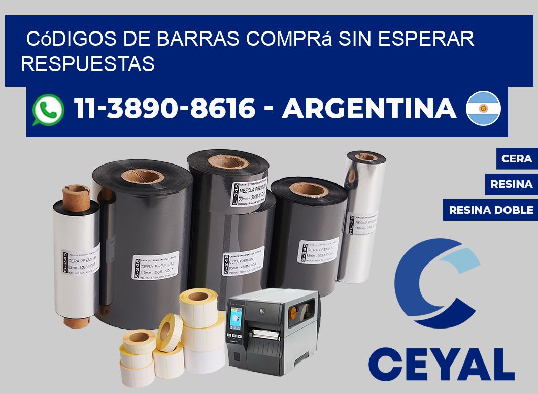 códigos de barras Comprá sin esperar respuestas