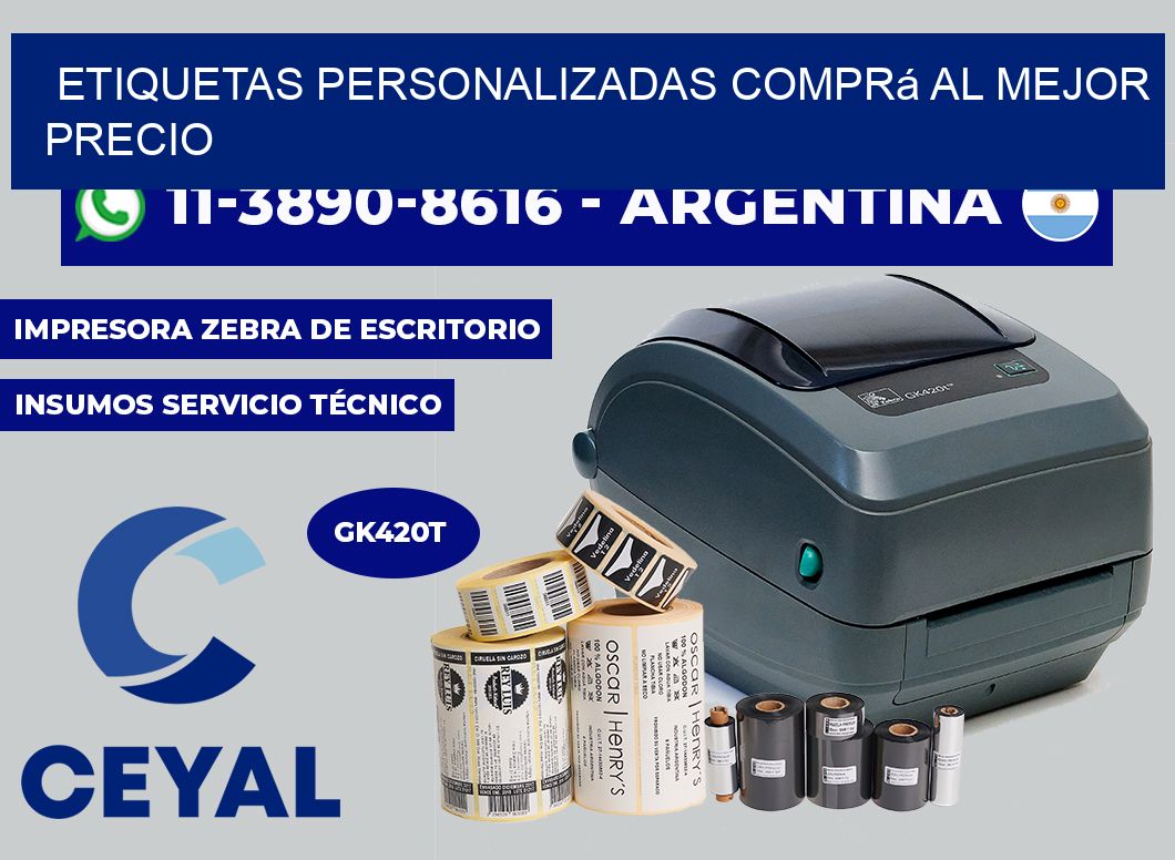 etiquetas personalizadas Comprá al mejor precio