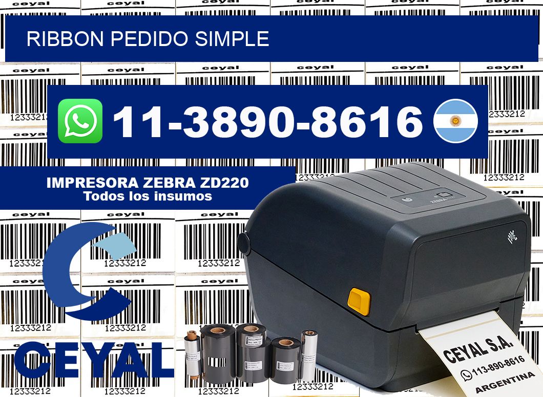 ribbon Pedido simple
