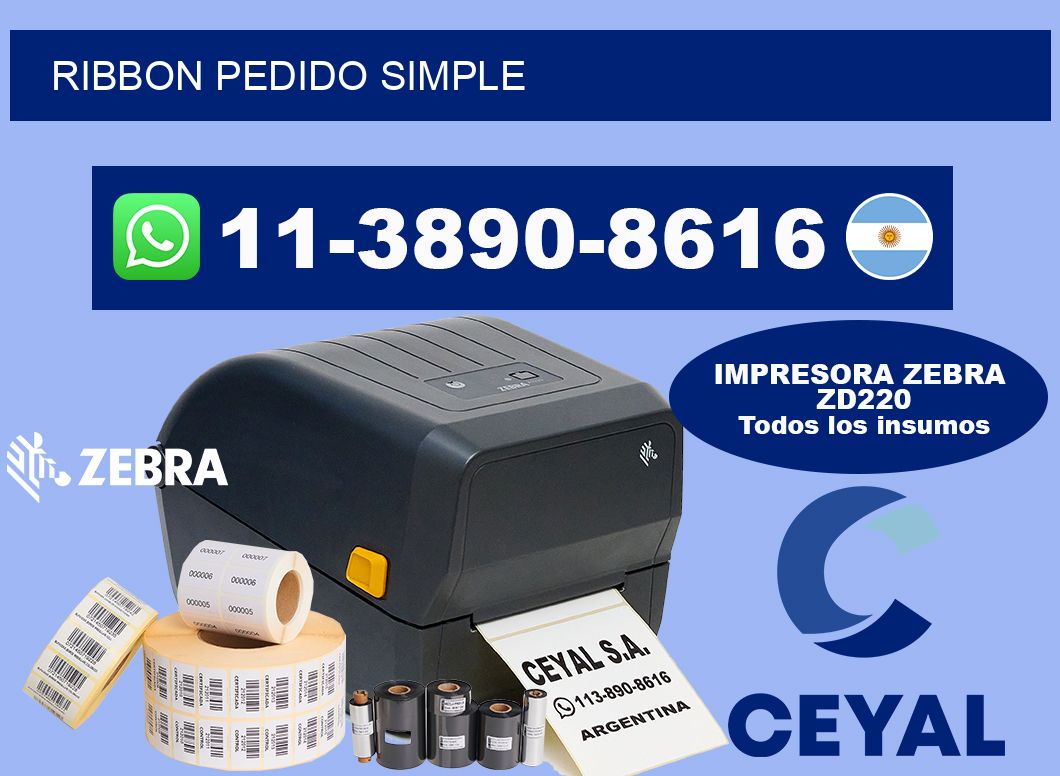 ribbon Pedido simple