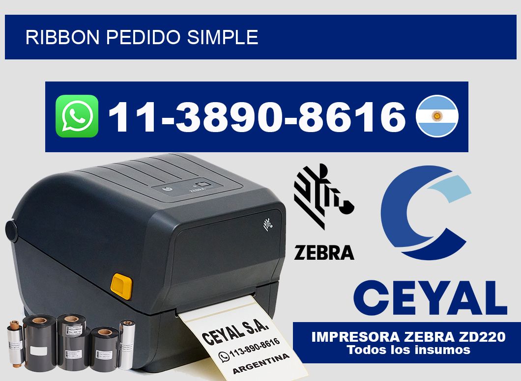 ribbon Pedido simple