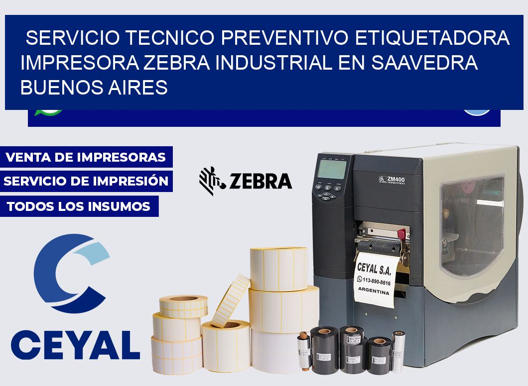 servicio tecnico preventivo etiquetadora impresora zebra industrial en Saavedra  Buenos Aires