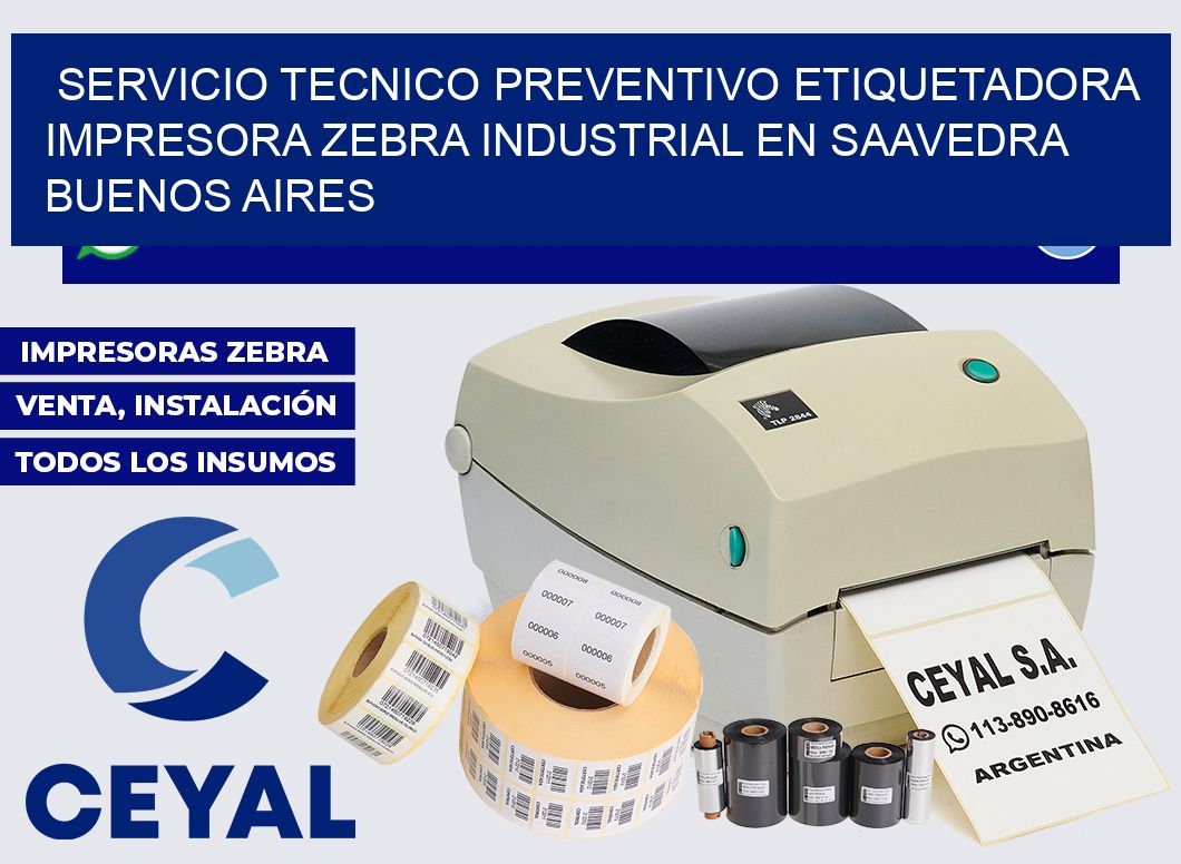 servicio tecnico preventivo etiquetadora impresora zebra industrial en Saavedra  Buenos Aires