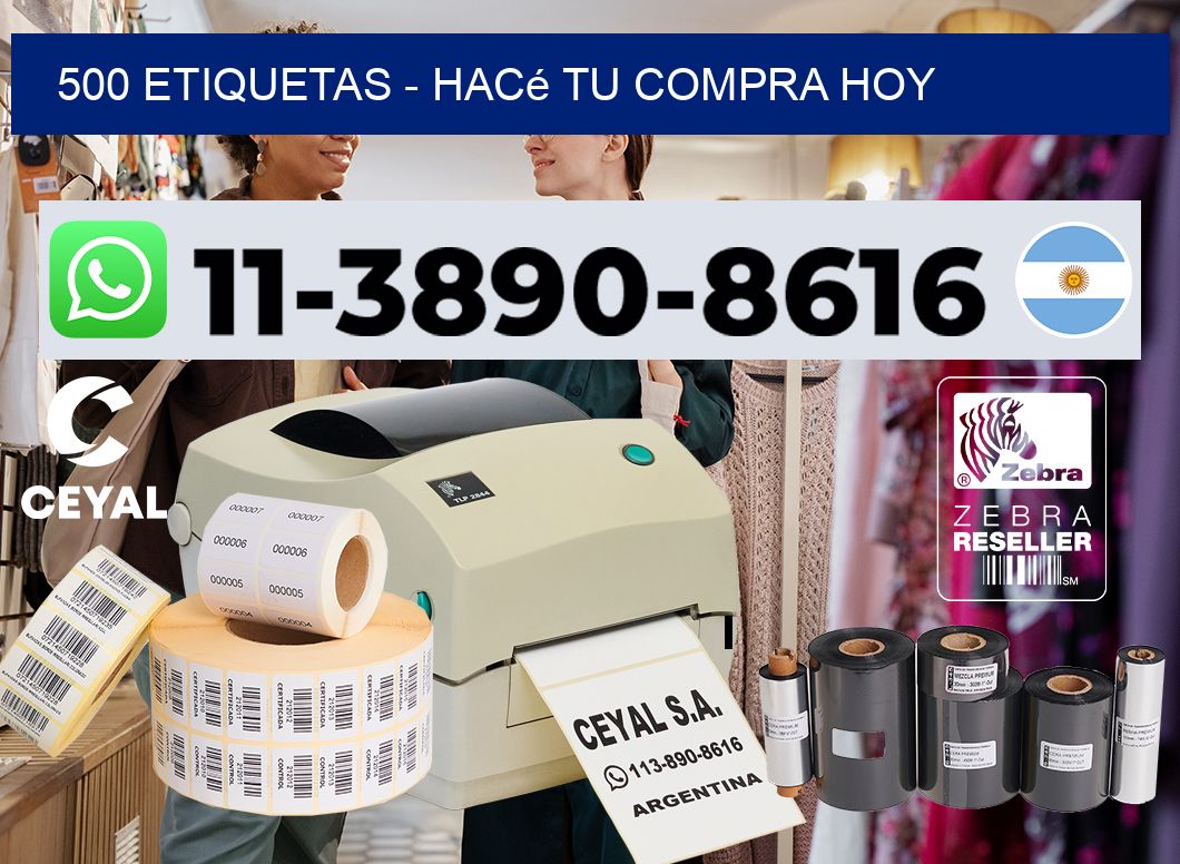 500 ETIQUETAS - Hacé tu compra hoy