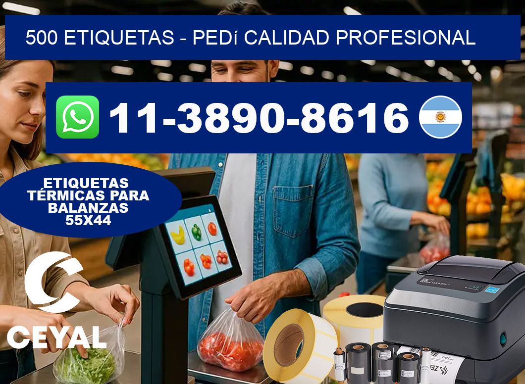 500 ETIQUETAS – Pedí calidad profesional