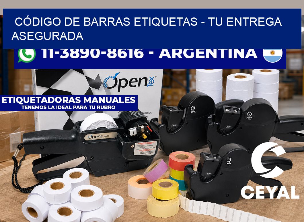 CÓDIGO DE BARRAS ETIQUETAS - Tu entrega asegurada