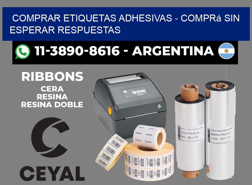 COMPRAR ETIQUETAS ADHESIVAS - Comprá sin esperar respuestas