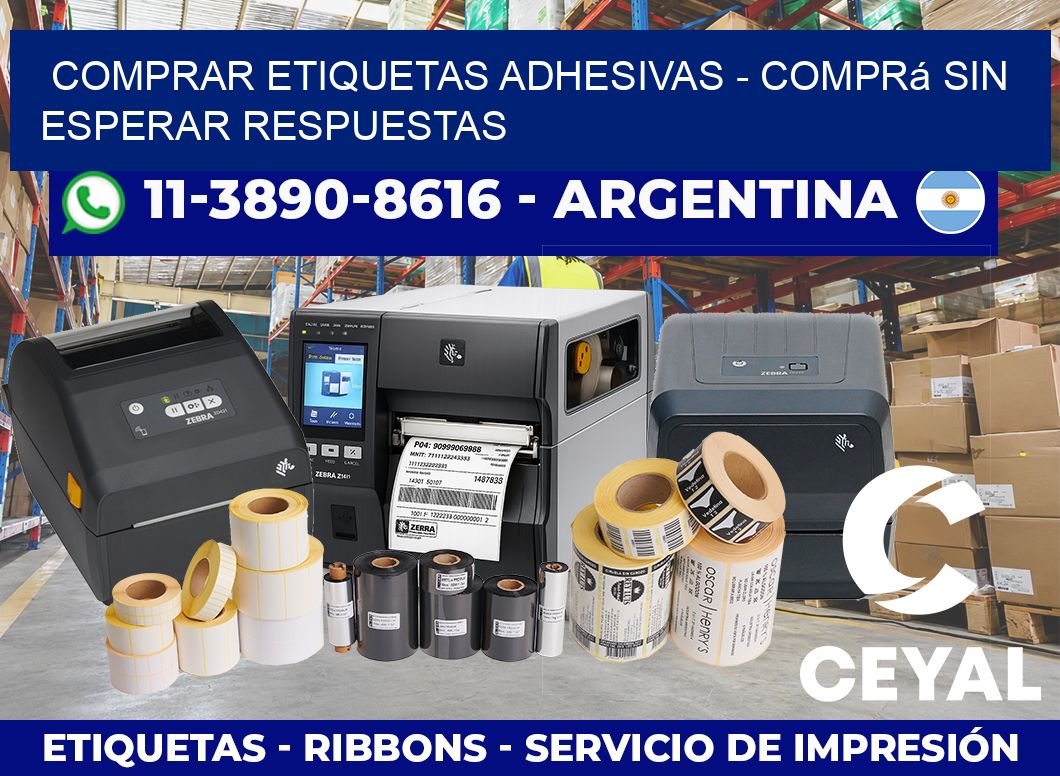COMPRAR ETIQUETAS ADHESIVAS – Comprá sin esperar respuestas