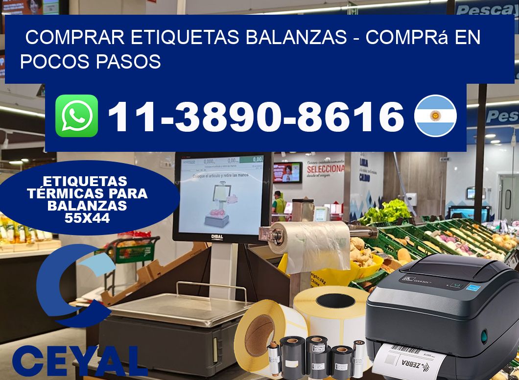 COMPRAR ETIQUETAS BALANZAS – Comprá en pocos pasos