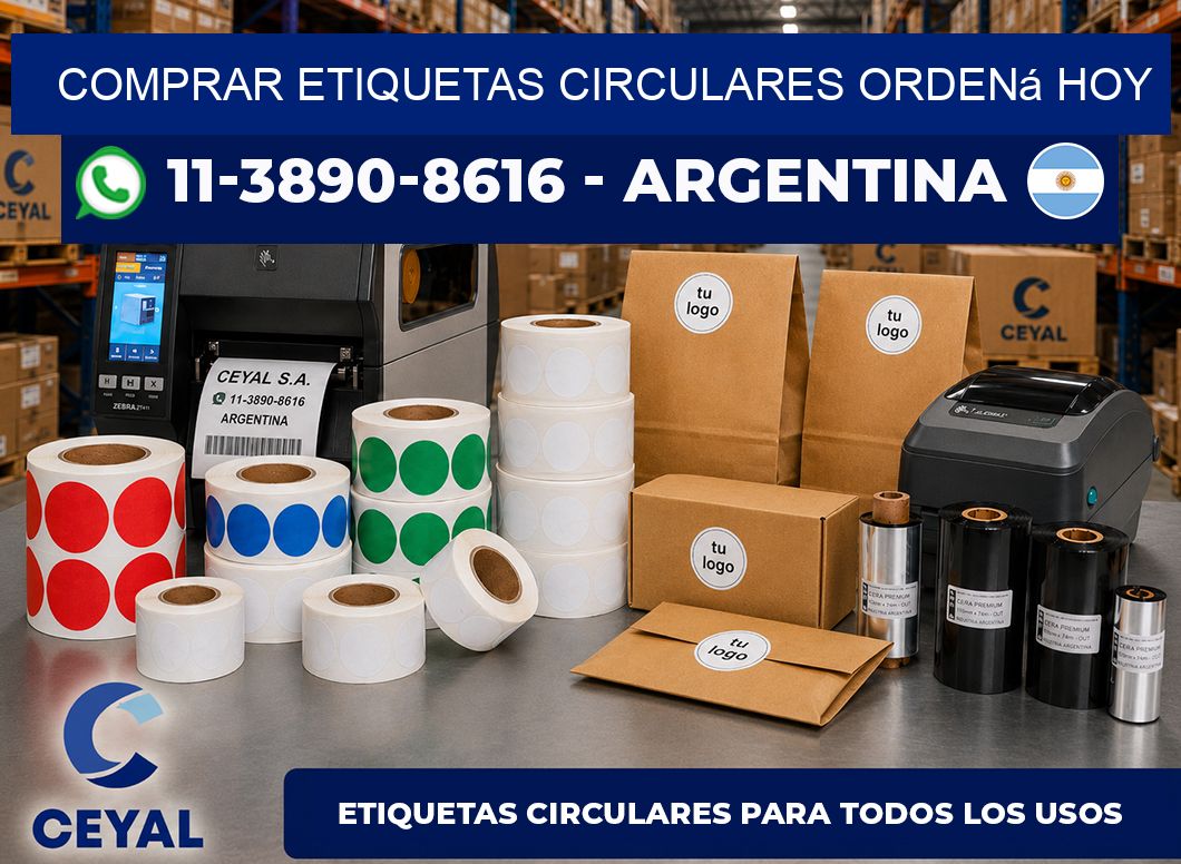 COMPRAR ETIQUETAS CIRCULARES Ordená hoy