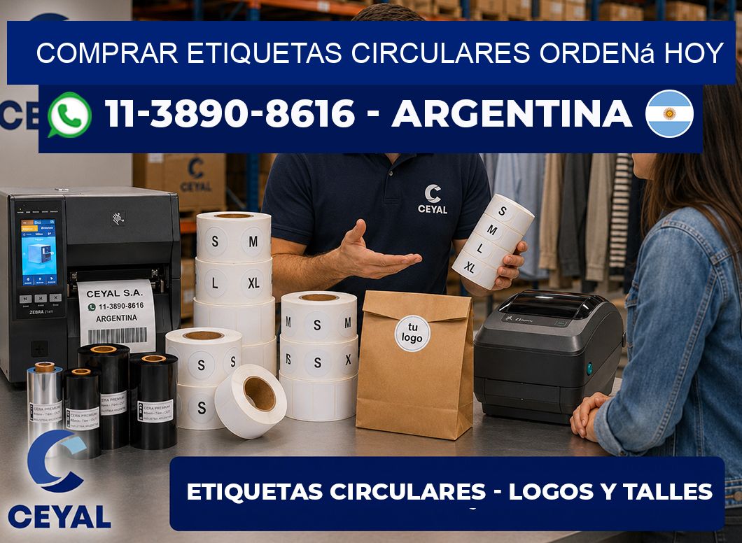 COMPRAR ETIQUETAS CIRCULARES Ordená hoy