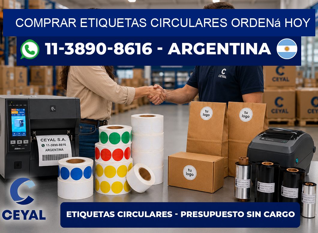 COMPRAR ETIQUETAS CIRCULARES Ordená hoy
