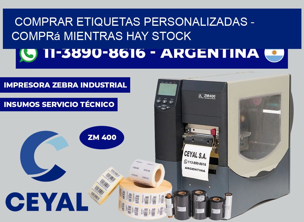 COMPRAR ETIQUETAS PERSONALIZADAS - Comprá mientras hay stock
