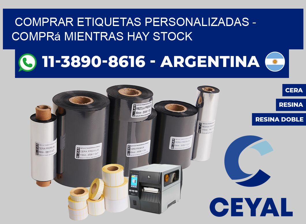 COMPRAR ETIQUETAS PERSONALIZADAS - Comprá mientras hay stock