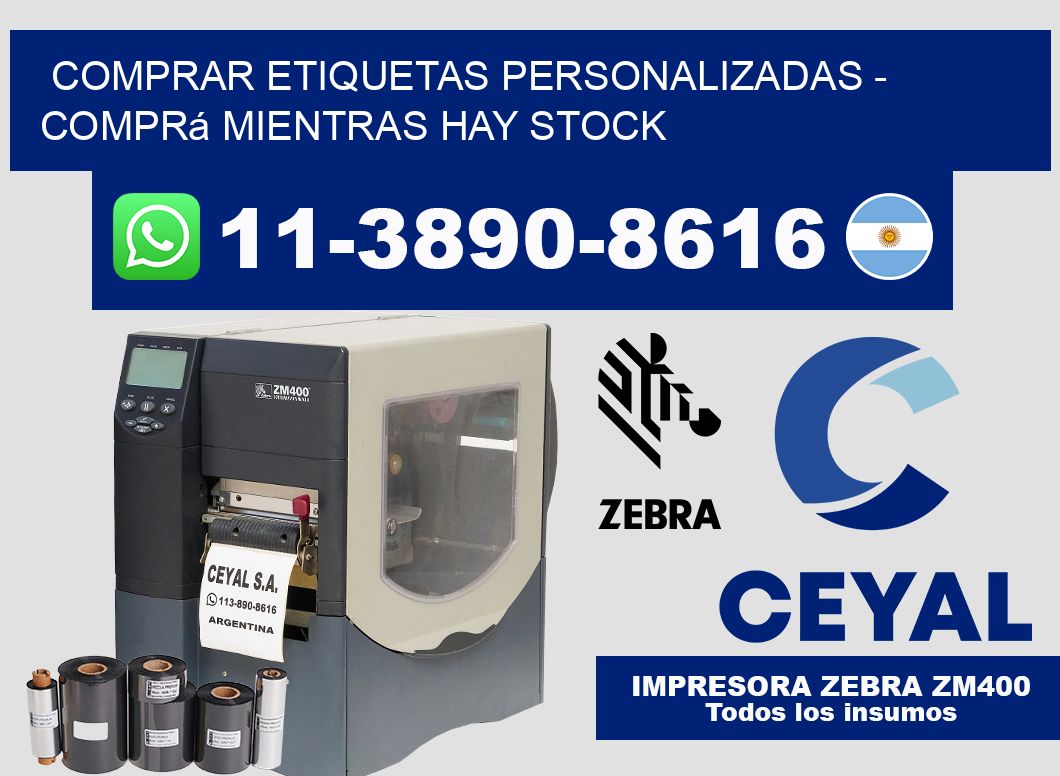 COMPRAR ETIQUETAS PERSONALIZADAS - Comprá mientras hay stock