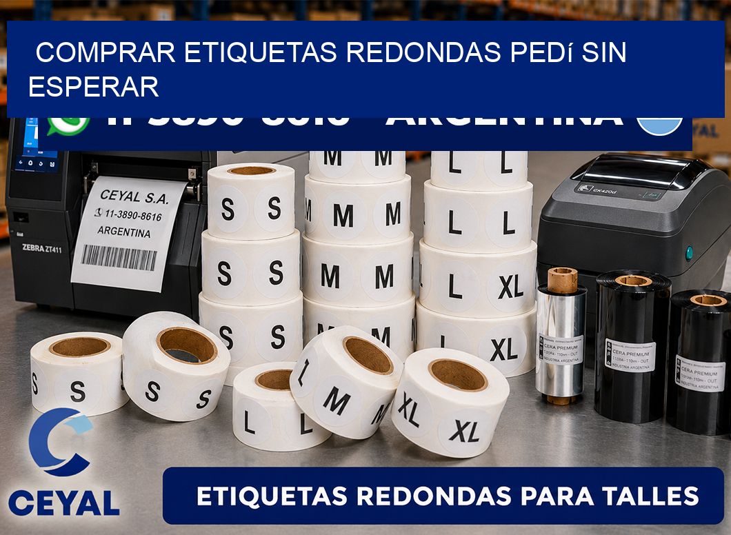 COMPRAR ETIQUETAS REDONDAS Pedí sin esperar