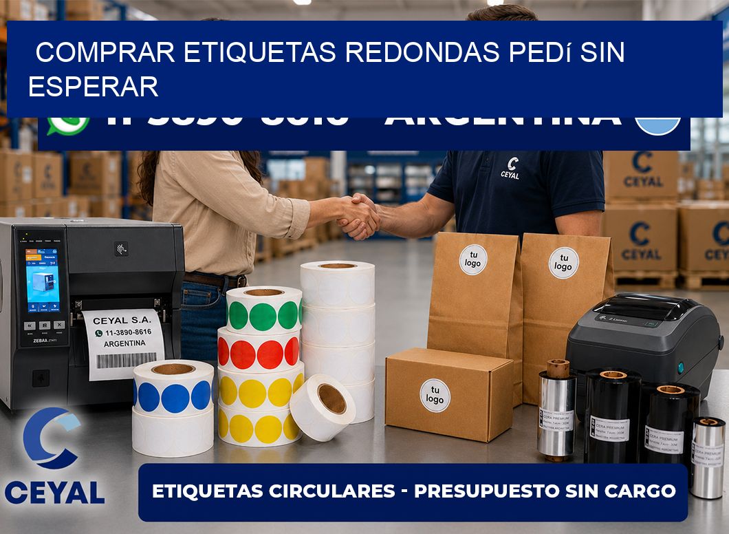 COMPRAR ETIQUETAS REDONDAS Pedí sin esperar