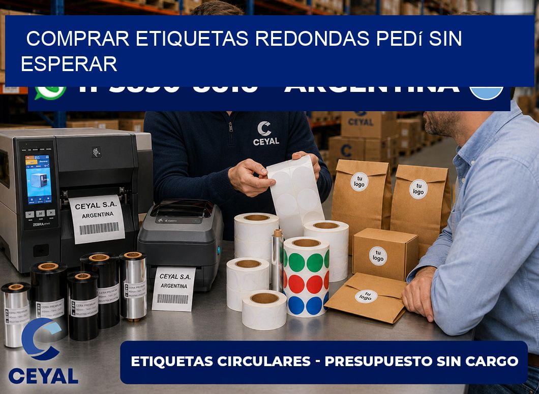 COMPRAR ETIQUETAS REDONDAS Pedí sin esperar