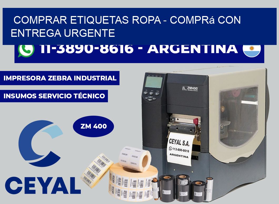 COMPRAR ETIQUETAS ROPA - Comprá con entrega urgente