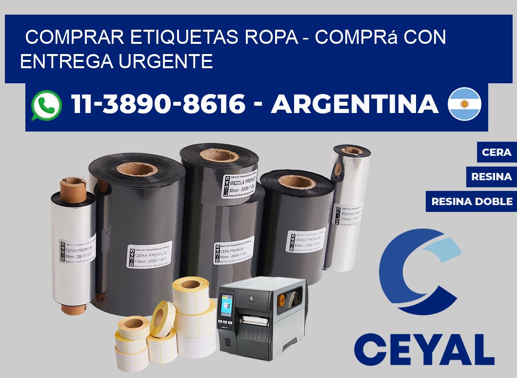 COMPRAR ETIQUETAS ROPA - Comprá con entrega urgente