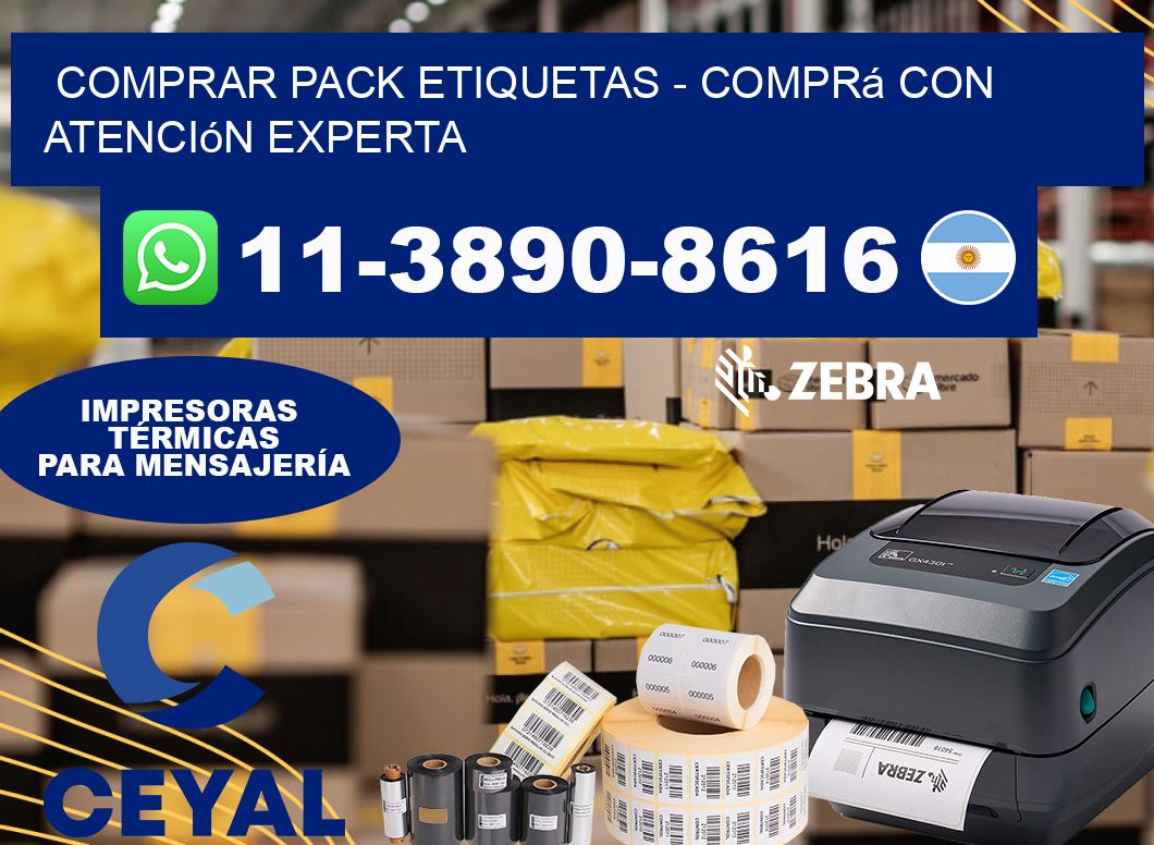 COMPRAR PACK ETIQUETAS - Comprá con atención experta