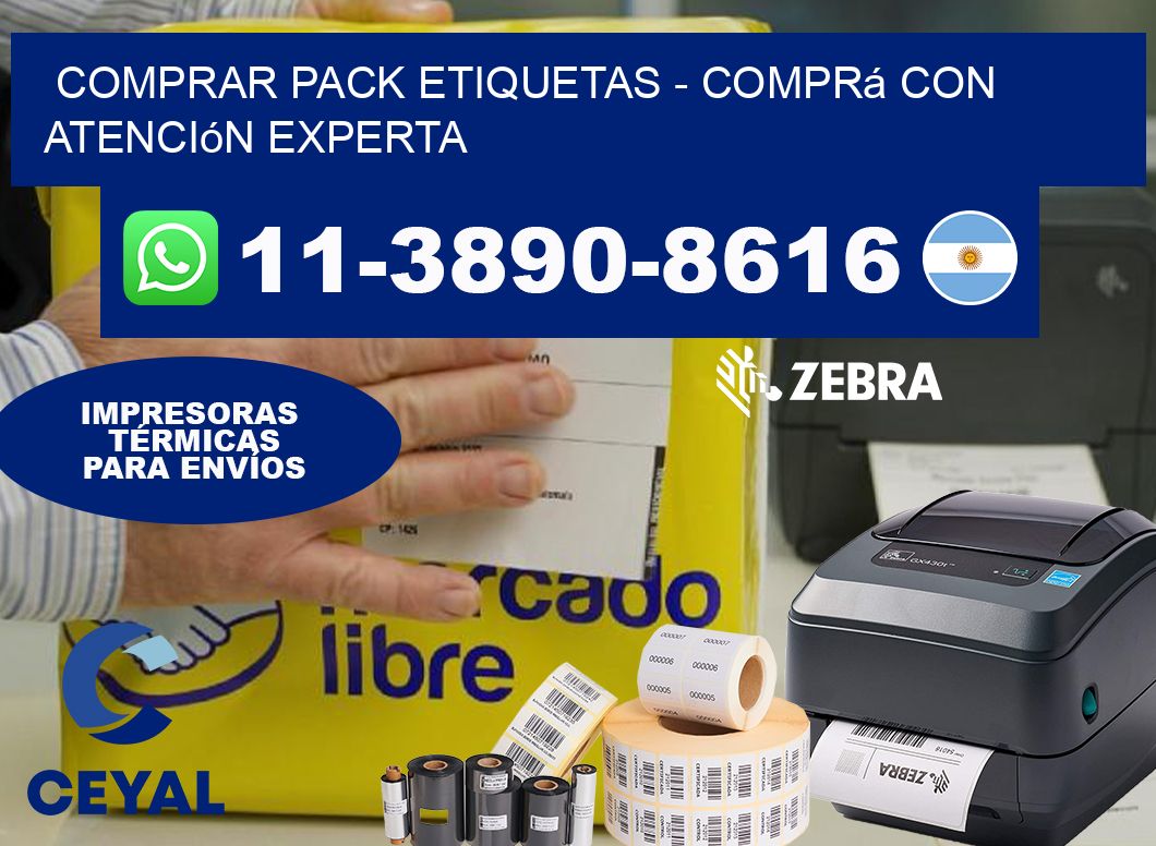 COMPRAR PACK ETIQUETAS - Comprá con atención experta