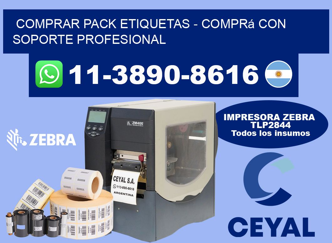 COMPRAR PACK ETIQUETAS - Comprá con soporte profesional