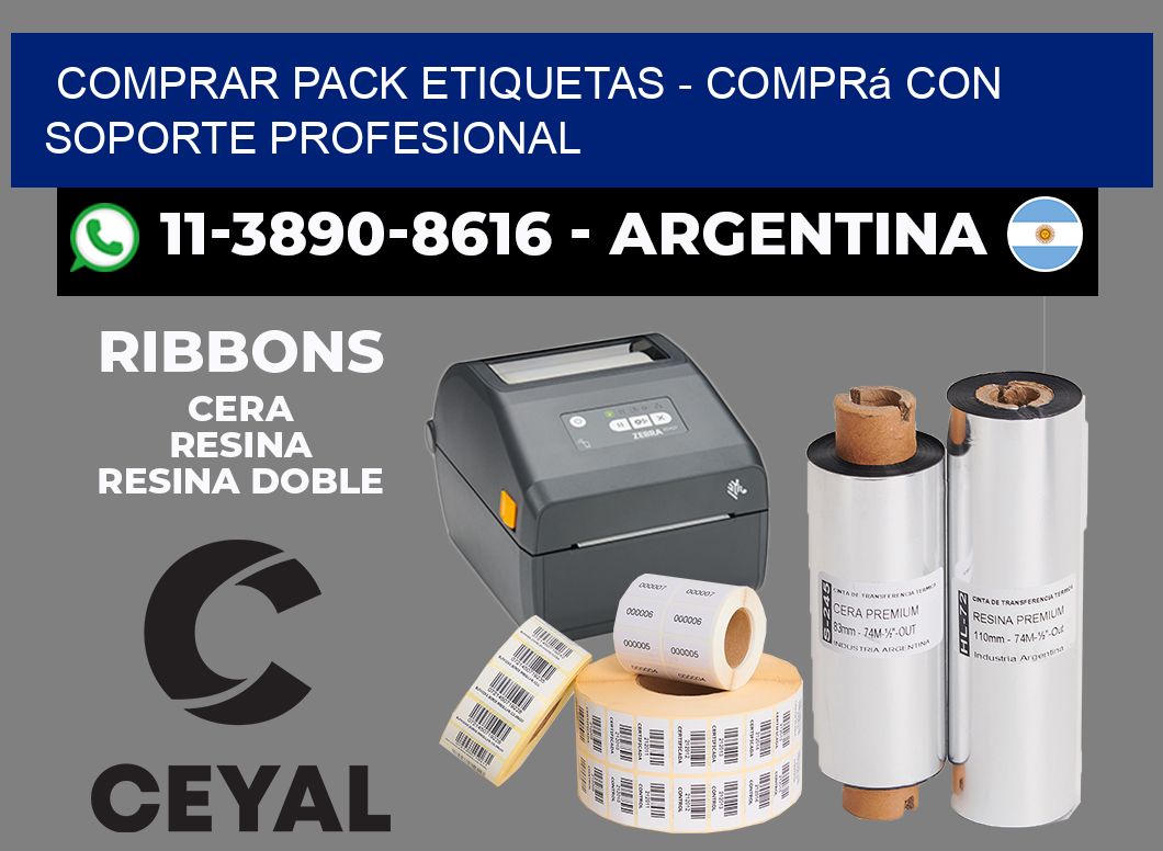 COMPRAR PACK ETIQUETAS - Comprá con soporte profesional
