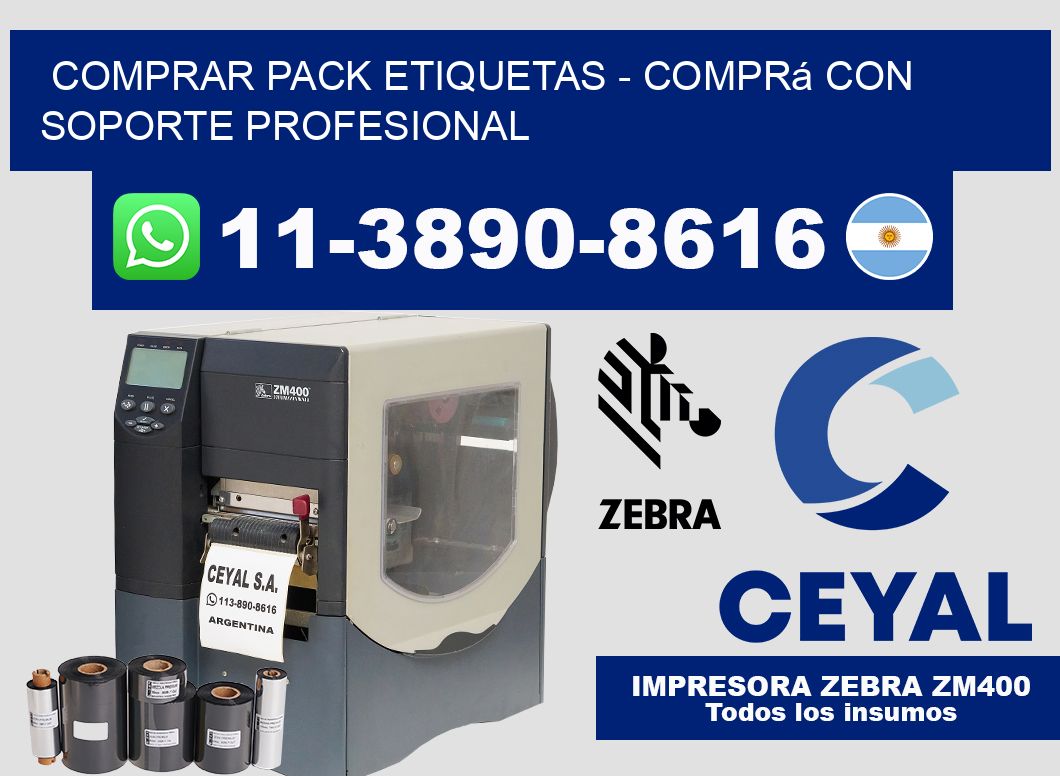 COMPRAR PACK ETIQUETAS - Comprá con soporte profesional