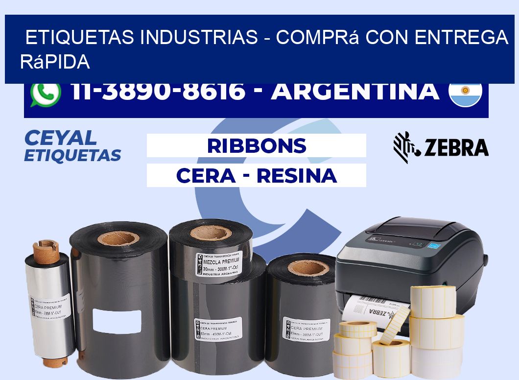 ETIQUETAS INDUSTRIAS - Comprá con entrega rápida
