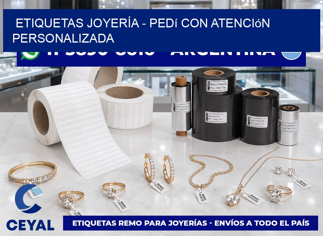 ETIQUETAS JOYERÍA – Pedí con atención personalizada