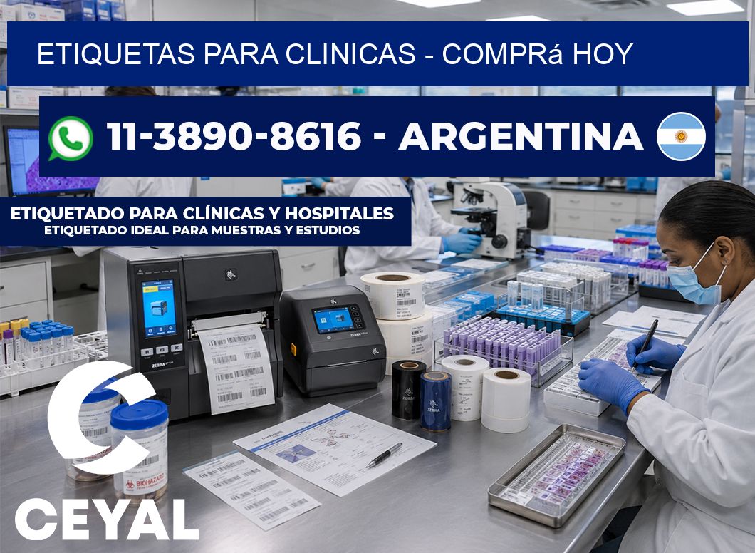 ETIQUETAS PARA CLINICAS - Comprá hoy