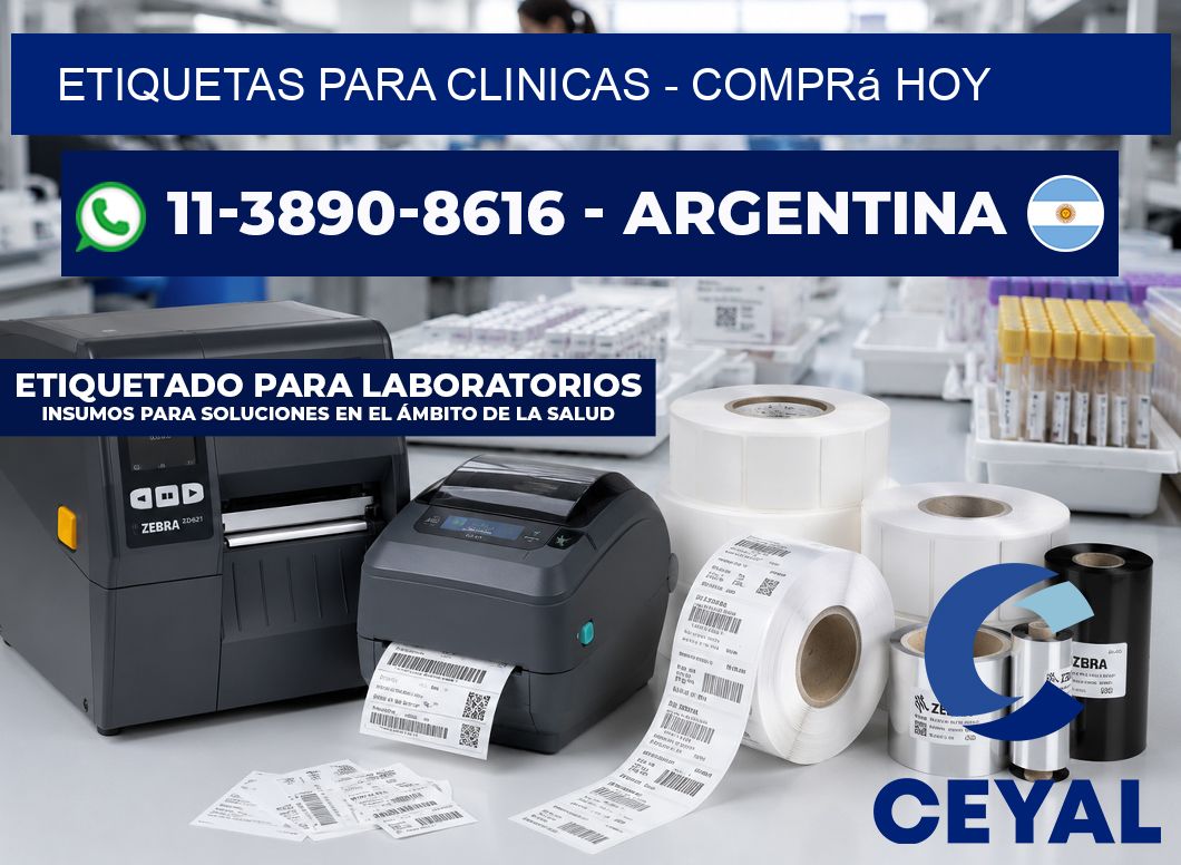 ETIQUETAS PARA CLINICAS – Comprá hoy