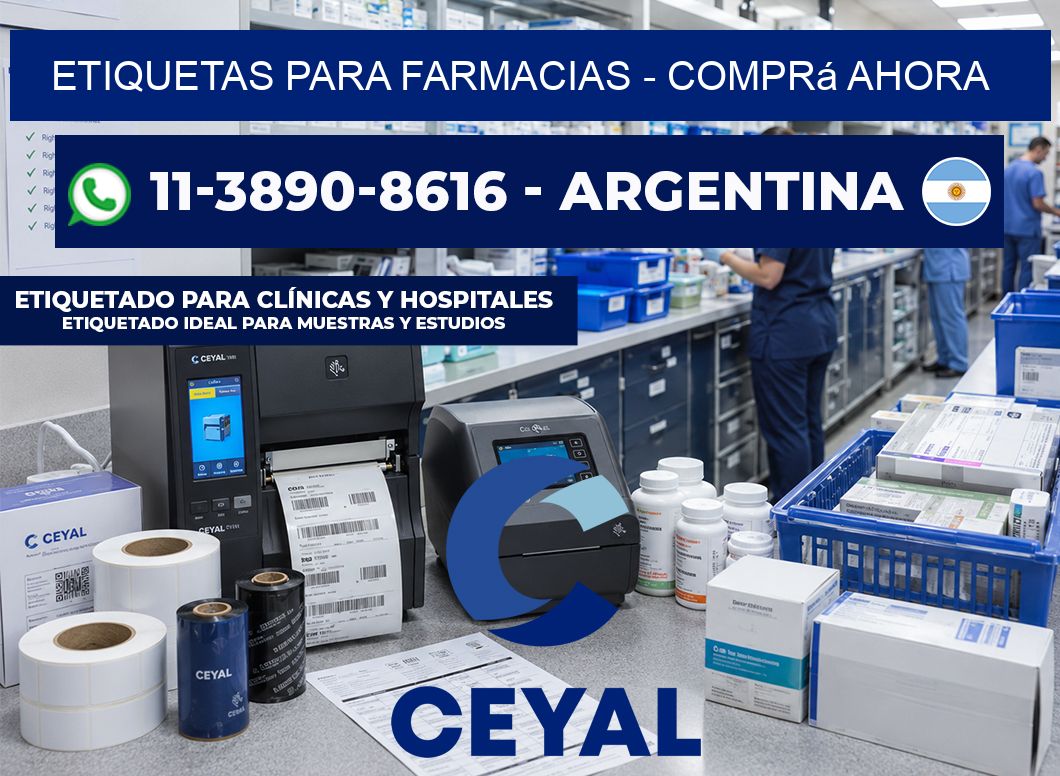 ETIQUETAS PARA FARMACIAS - Comprá ahora