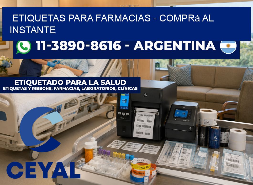ETIQUETAS PARA FARMACIAS - Comprá al instante