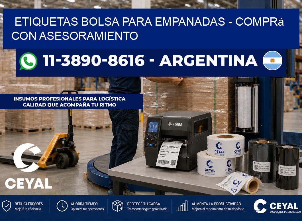 Etiquetas Bolsa para empanadas - Comprá con asesoramiento