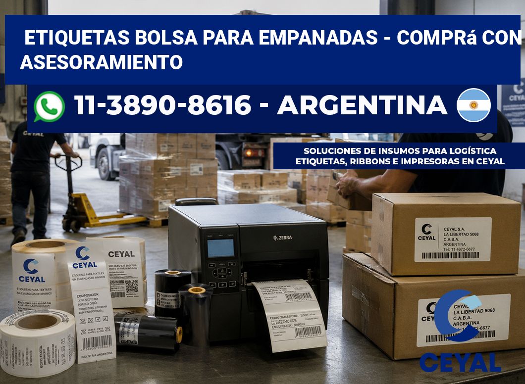 Etiquetas Bolsa para empanadas – Comprá con asesoramiento