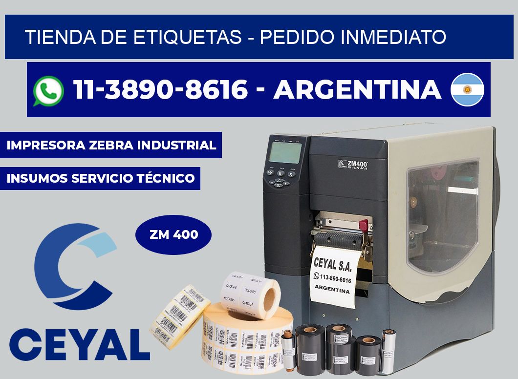 TIENDA DE ETIQUETAS - Pedido inmediato