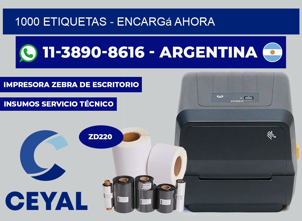 1000 ETIQUETAS - Encargá ahora