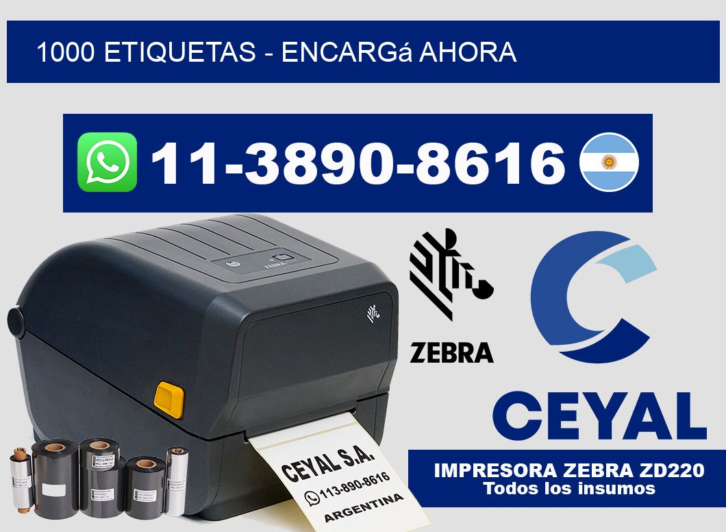 1000 ETIQUETAS – Encargá ahora