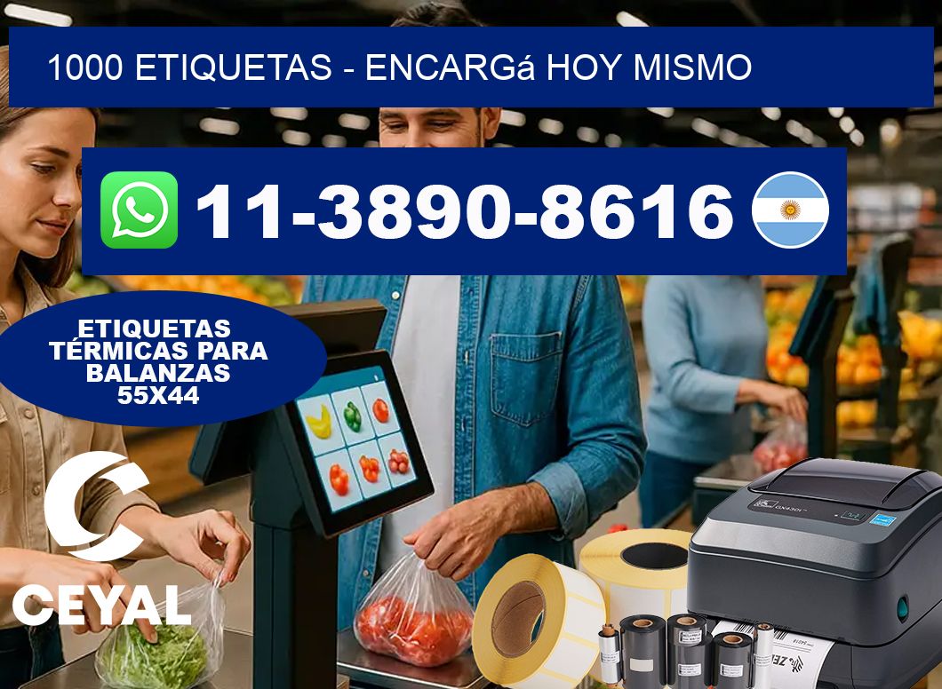 1000 ETIQUETAS – Encargá hoy mismo